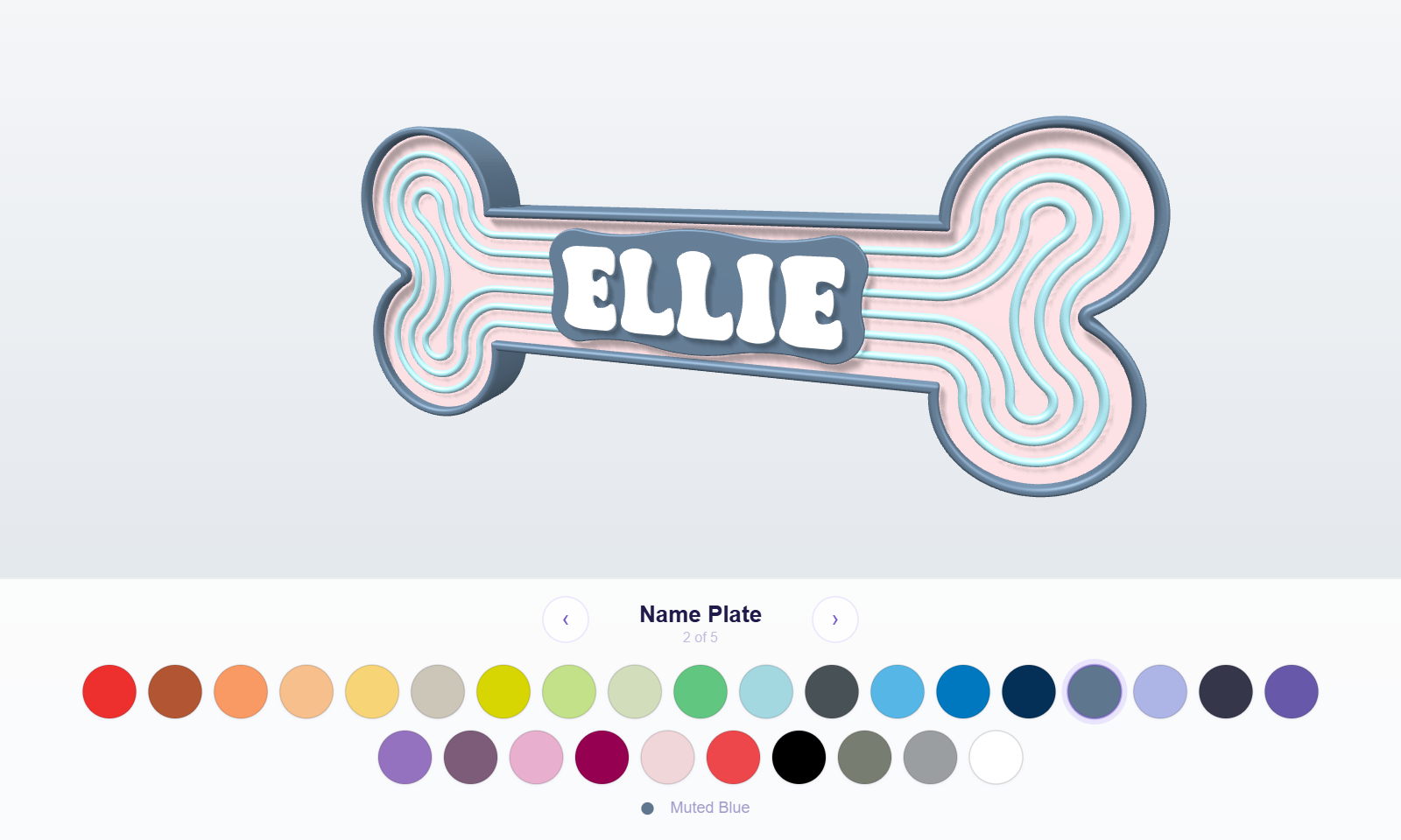 Dog Leash Holder — live 3D customizer preview