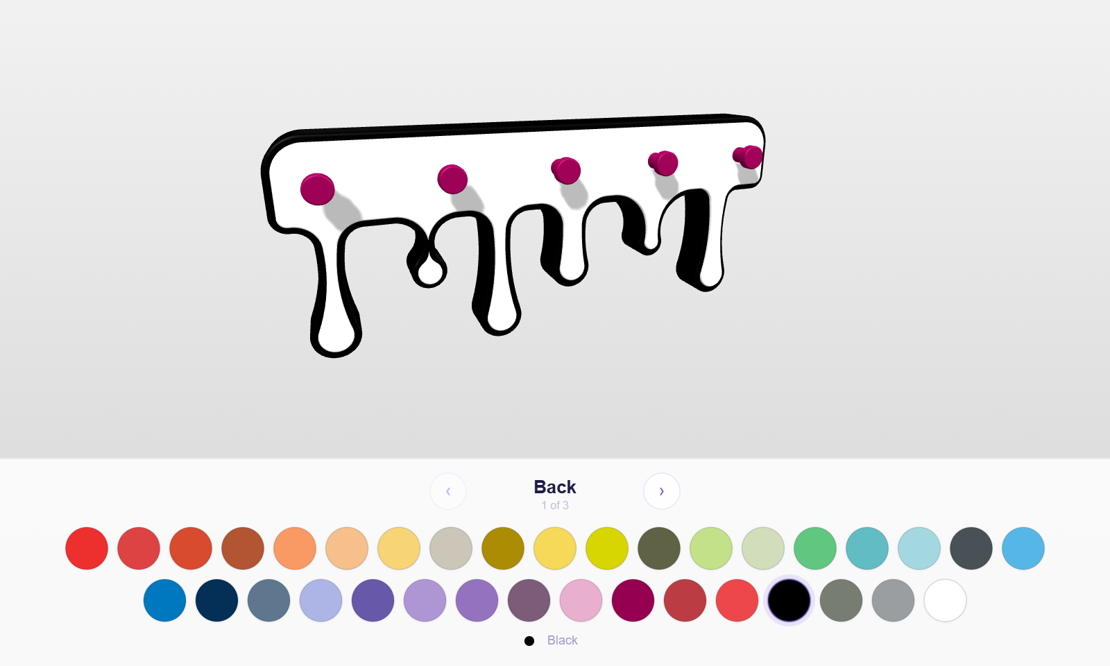 Drippy Key Holder — live 3D customizer preview